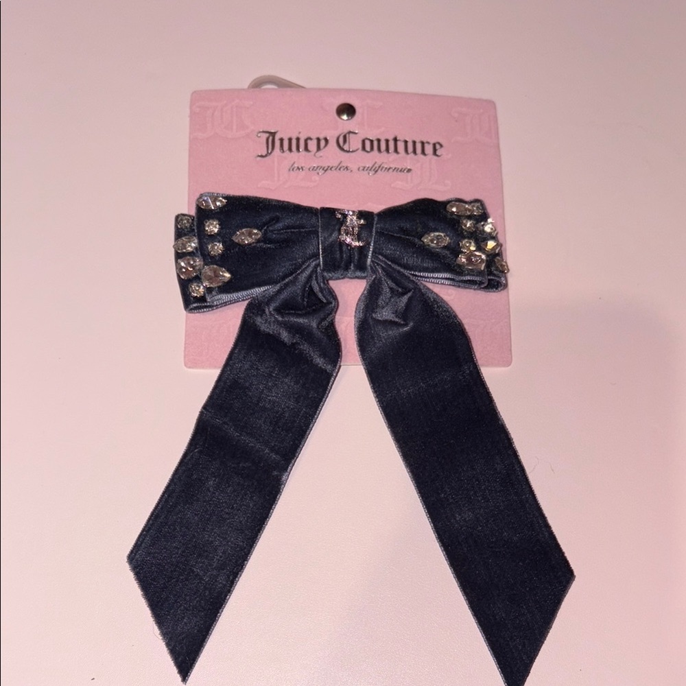 Juicy Couture Black Bow Hair Accessory - Picture 1 of 4